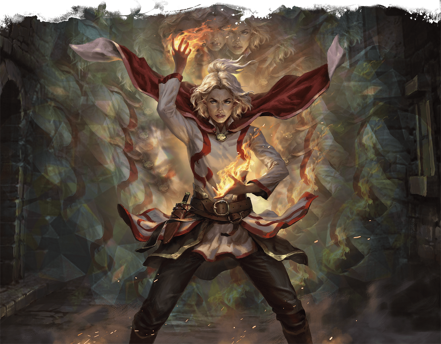 The Sorcerer Delina manipulates wild magic to create unpredictable wonders